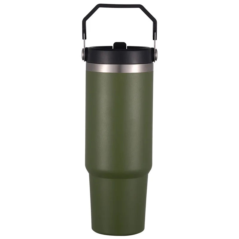 2025 All Size 14oz 30oz 40oz Tumbler with Handle Stainless Steel Thermos Iced Travel Mug