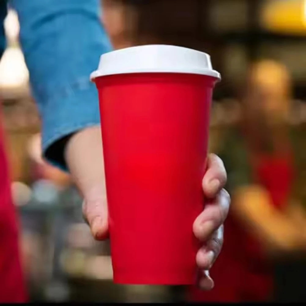 Travel Mug Ice Plastic Reusable Custom Coffee Cup With Lid 40oz Watermelon