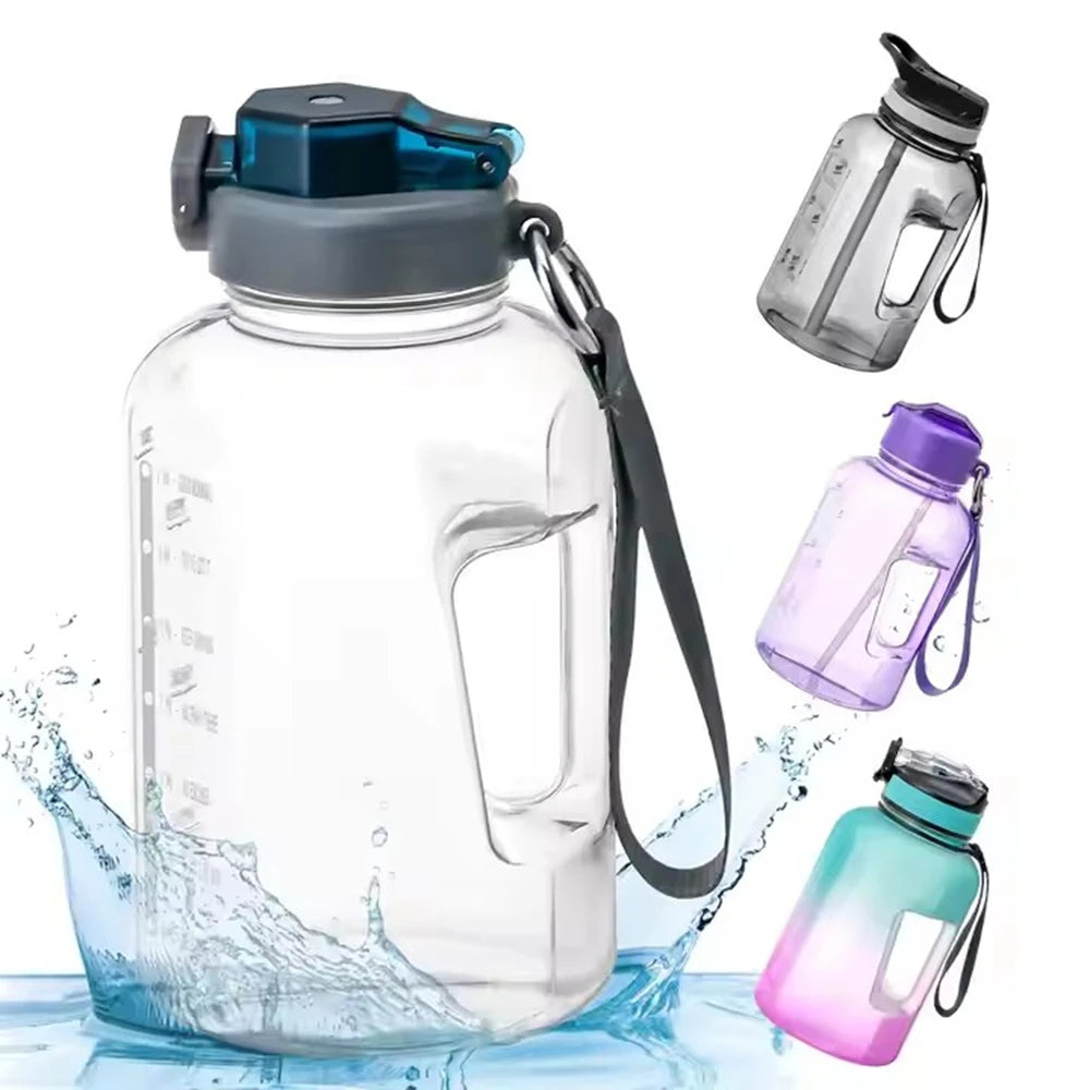 Water Jug  Motivational Time Marker Leak-Proof Plastic Drink water Sports bottle 32/40oz Hydro Bottle Flask